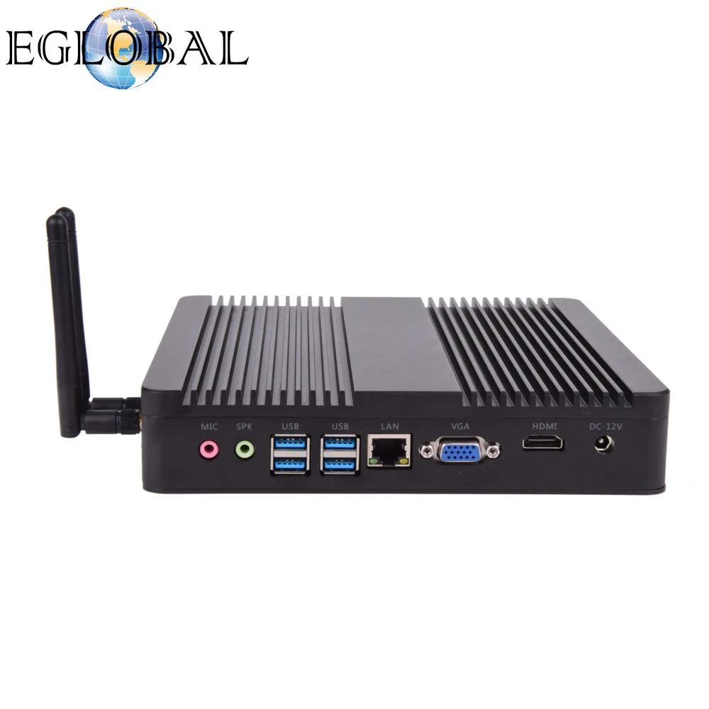 

EGLOBAL Fanless Mini PC core i5 Intel 7200U mini pc intel nuc with 8GB RAM, 512GB SSD and WIFI&Bluetooth mini pc wifi, Silver or black color aluminum alloy