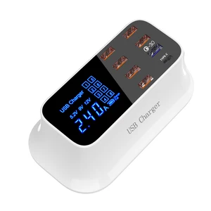 Charge 3.0 USB C Desktop Charging Station LED Display