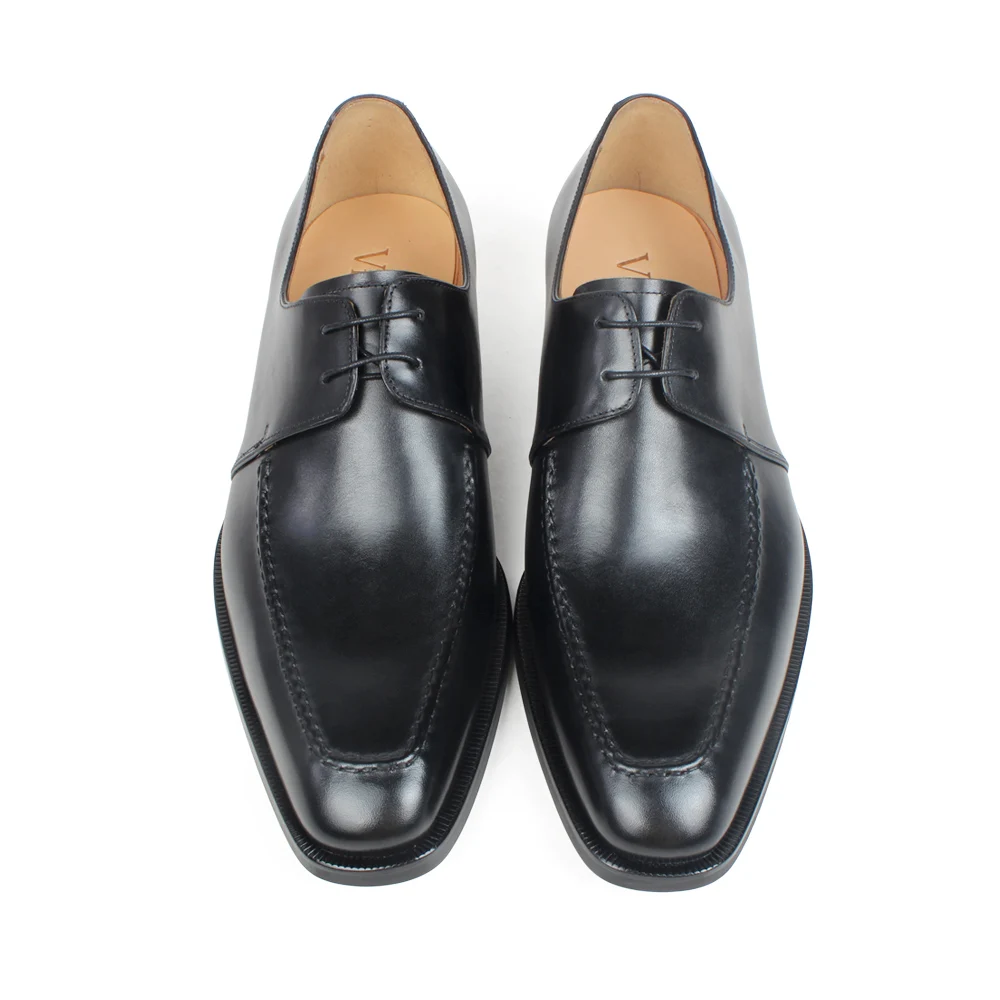 

VIKEDUO Hand Made Men's Designer Luxury Gentleman's Trend Black Custom Made Leather Men Wedding Dress Shoes