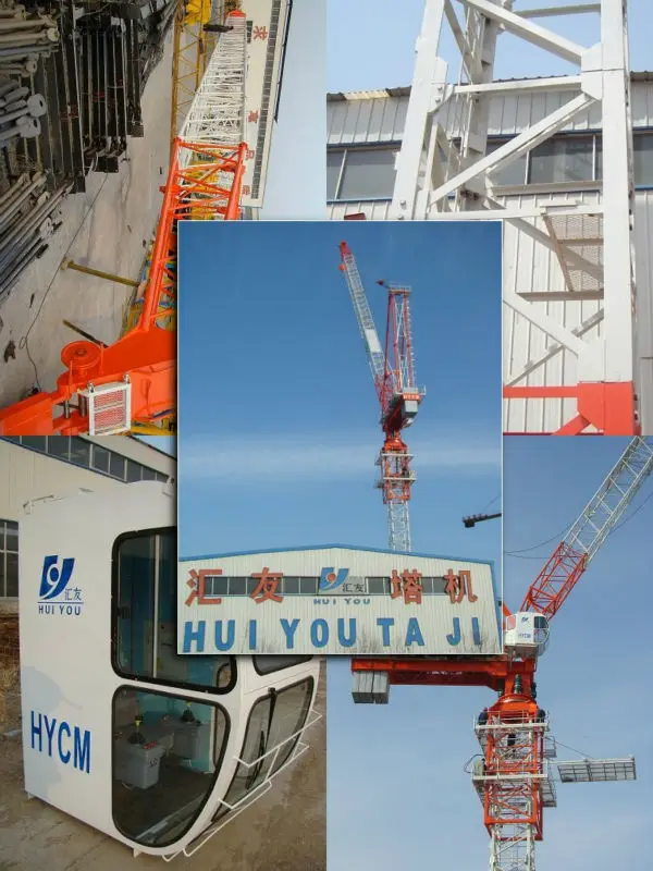 Shandong D120 6T Luffing Jib Tower Crane