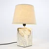Modern Home Hotel Wedding Decor Lighting Office Living Bedroom Bedside Ceramic Fabric Lampshade Table Lights