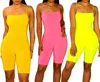 sexy woman fashion Rompers 2018 Nightclub fashion sexy straps neon color tight jumpsuit for women