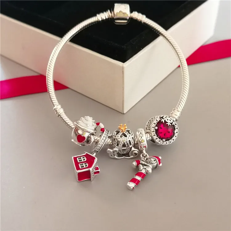 

925 Silver Bracelet Gift Set Stylish Santa Bracelet