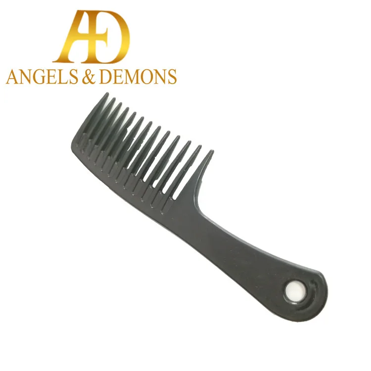 

professional black hair straightener comb plastic handle cheap personalized hair comb 1pc