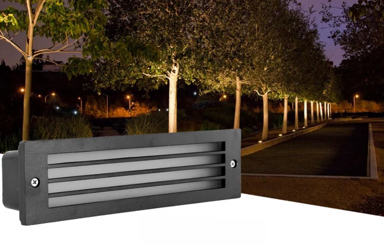 Projector IP65 waterproof corner recessed led outdoor step light