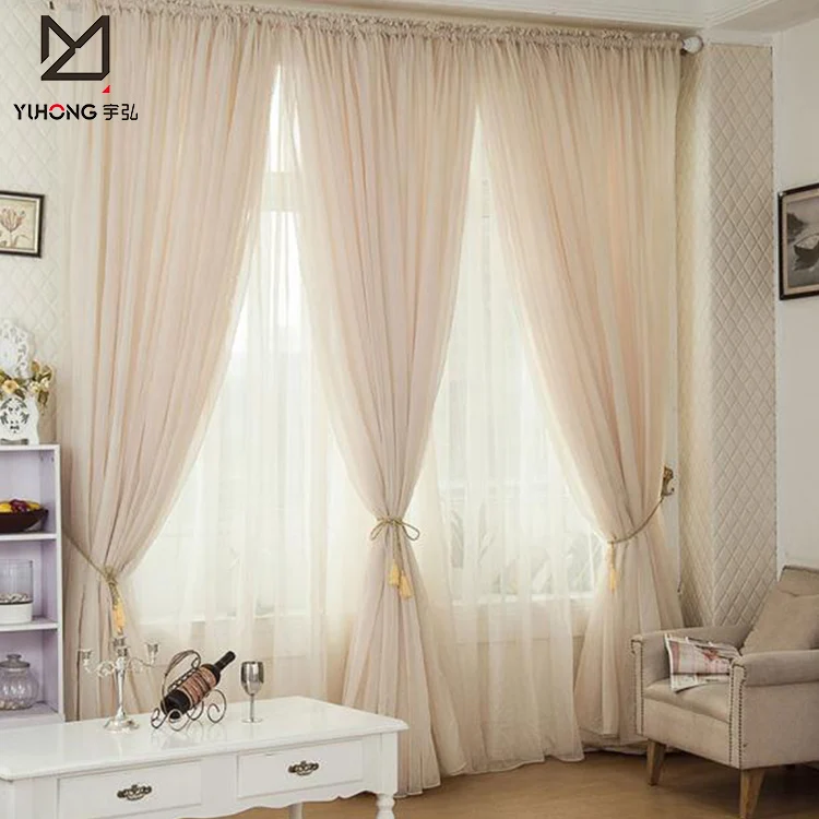 Luxury Fancy Voile See Through Curtain For Large Window Buy Voile