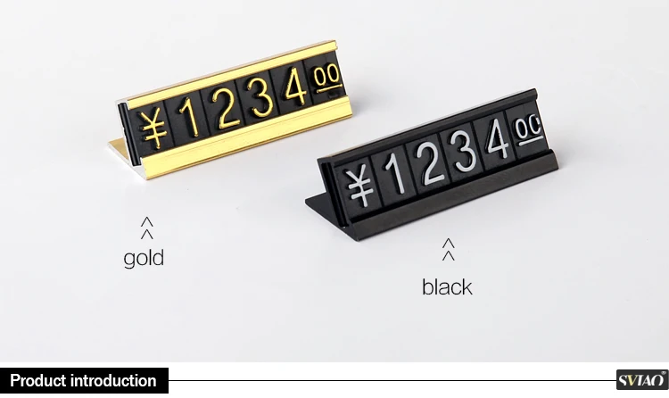 16 Group Plastic Black Base Small Custom Made Jewelry Display Price 16 Group Plastic Black Base Small Custom Made Jewelry Display Price Tags Gold Digital