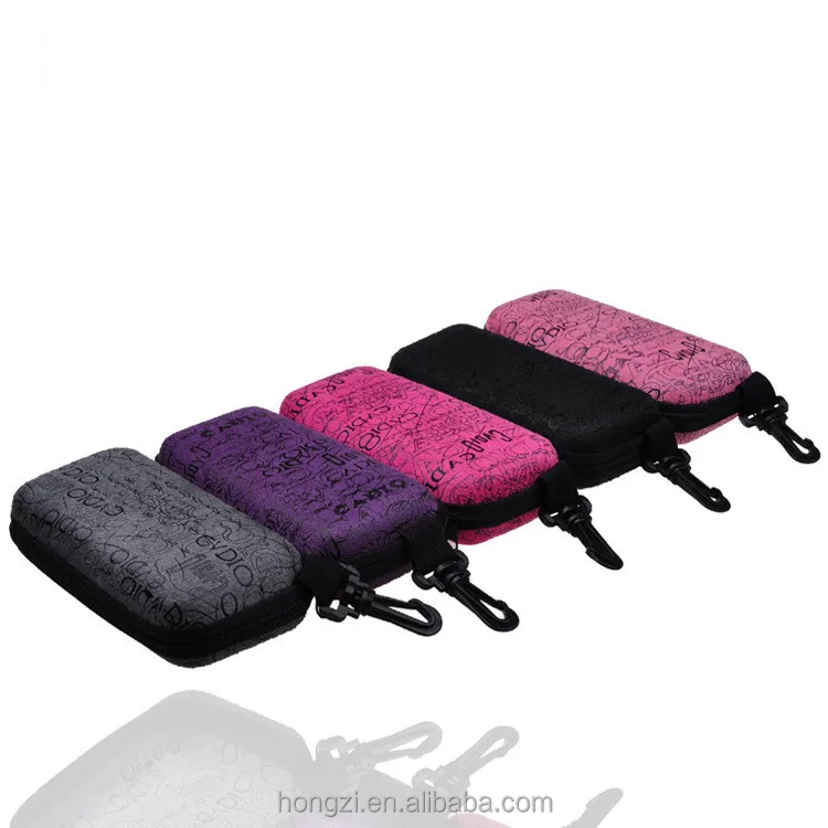 

Glasses Bo Custom Sunglasses Case letter print glasses case Zipper Bag with hanger Fashion Eye Glasses bo, Red grey black purple pink red