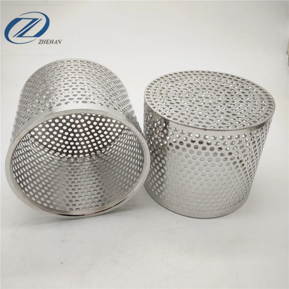 Stainless Steel Perforated Tubes Punching Plate Filter For Filtration ...