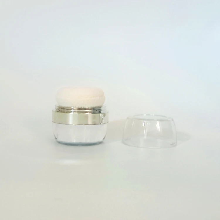 
Custom empty loose powder case with puff 