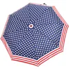 America USA flag star pattern windproof travel umbrella auto automatic