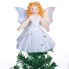 New product ideas 2019 angel christmas tree topper with silver wings for christmas decorations xmas tree ornament