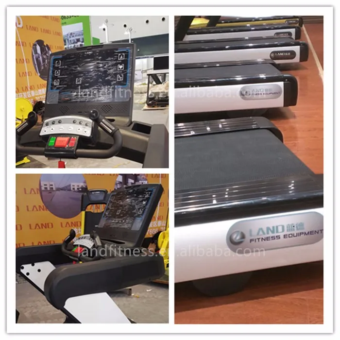 Land Fitness Big Screen Display Commercial Treadmill Buy Display For