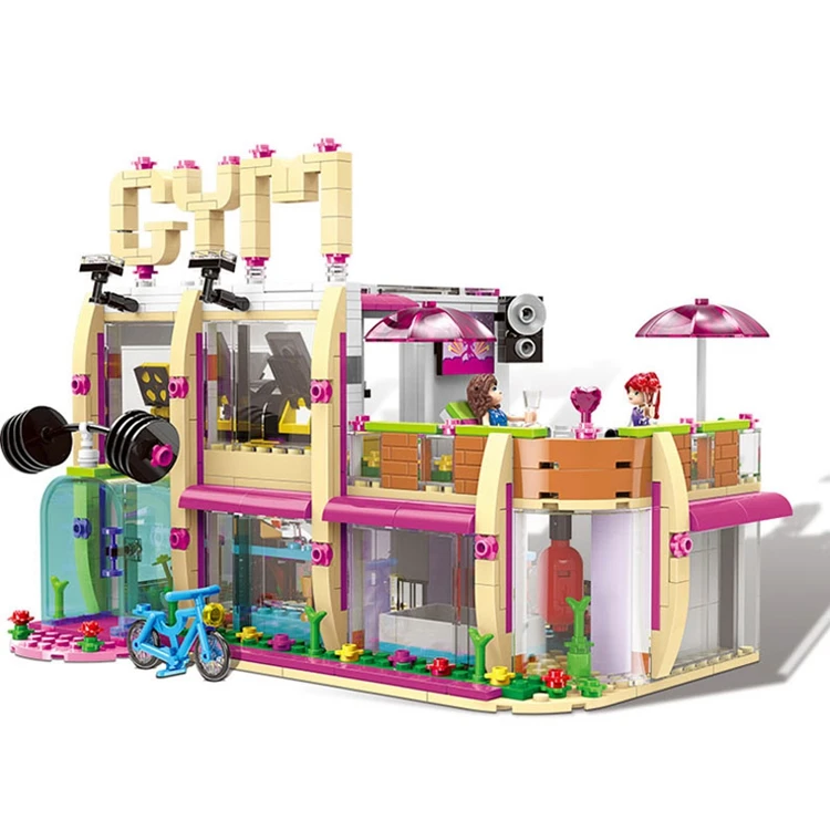 

XINGBAO 12002 New 905Pcs City Girl Series The Gym Club Set Building Blocks Bricks Toys Model For Children As New Year Gifts