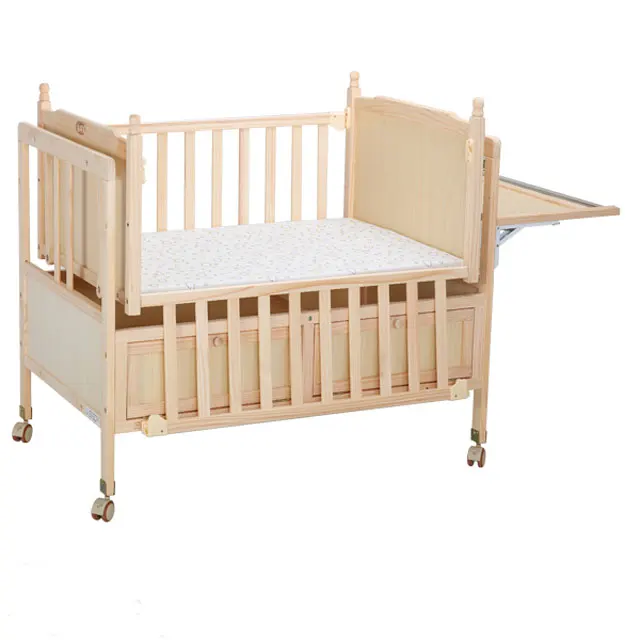 wooden baby rocker bed