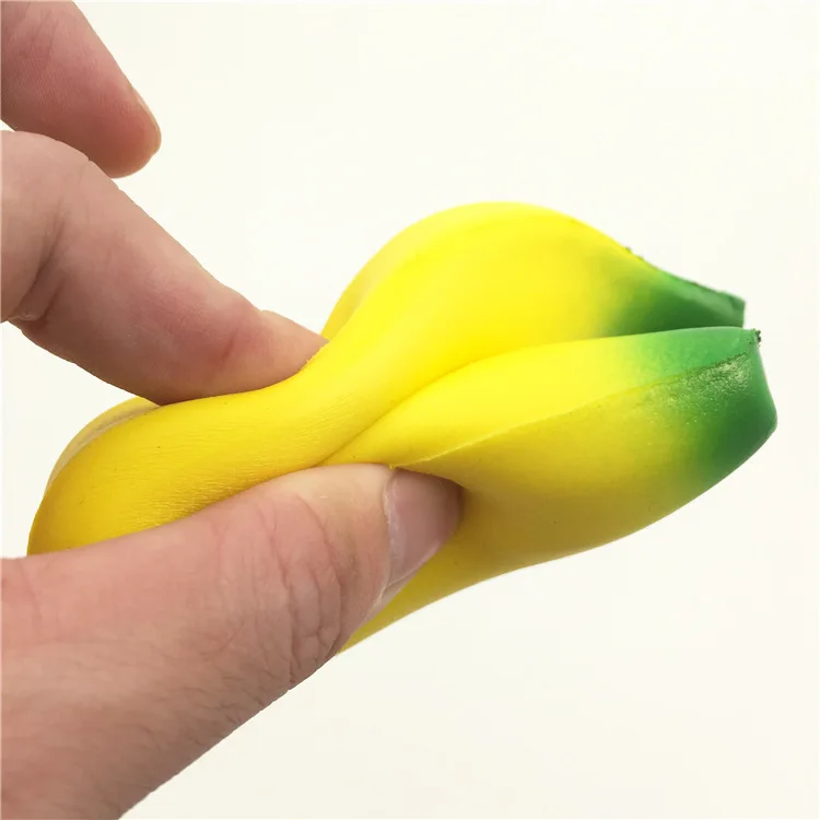 High Quality Soft Slow Rising Toys Jumbo Fruit Banana Squishy
