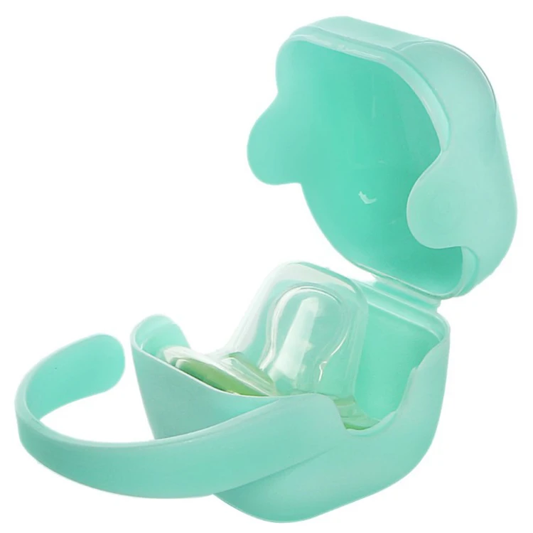 

100% Safe Food Grade BPA Free Pacifier Box Plastic Pacifier Holder Case Newborn Baby Pacifier Case, Blue;pink;green;etc