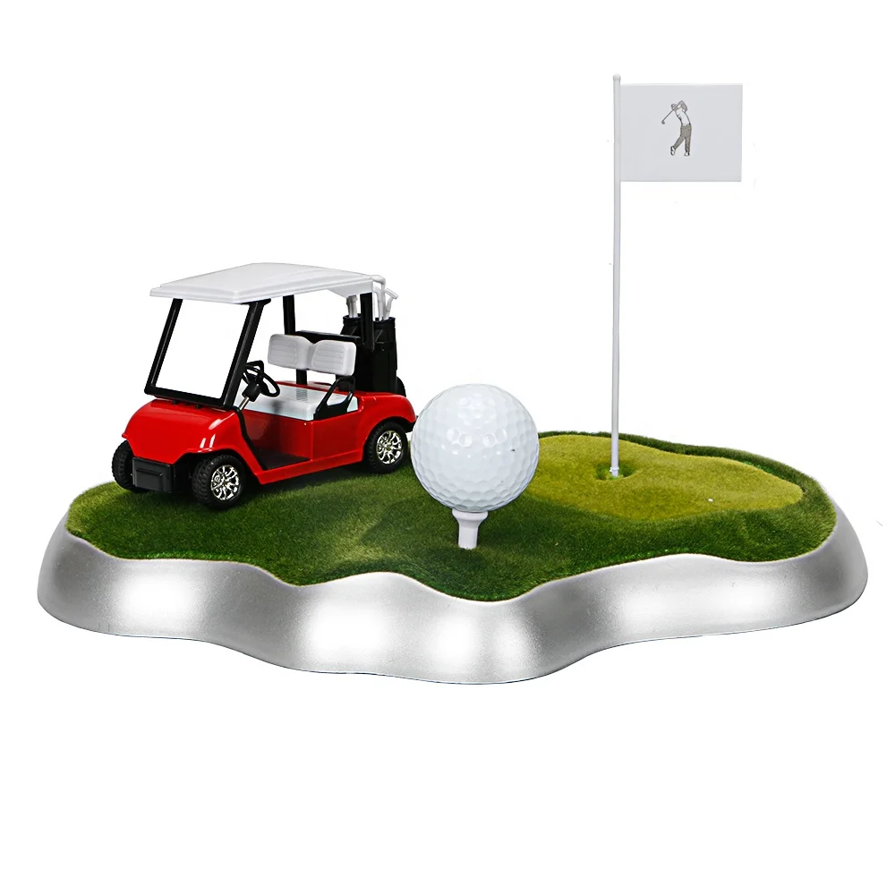 

Golf Parts Model Golf ball And Toy Car Golf Gifts, Green