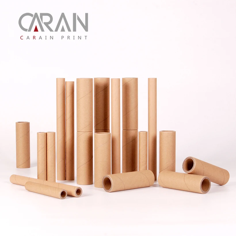 
Custom size thermal paper pack brown kraft paper 3mm thick industrial tube 