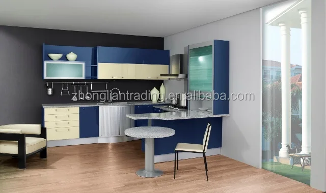 China factory simple designs aluminum profile kitchen cabinet