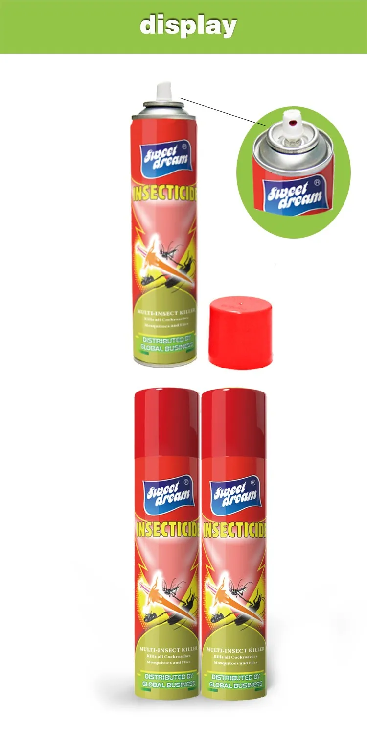 SWEET DREAM Insecticide spray , Aerosol insecticide spray chemical formula insecticide China supplier