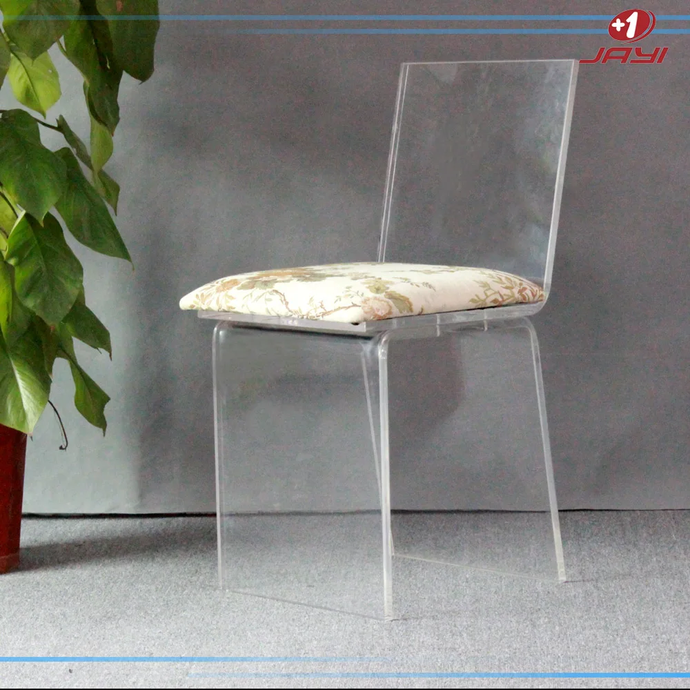 Jayi Acrylic Furniture Lucite Vanity Chair Clear Perspex