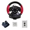 Racing Wheels,Computer Game Racing Steering Wheel USB Computer Vibration with Responsive Pedals for PS3/PS2/PC