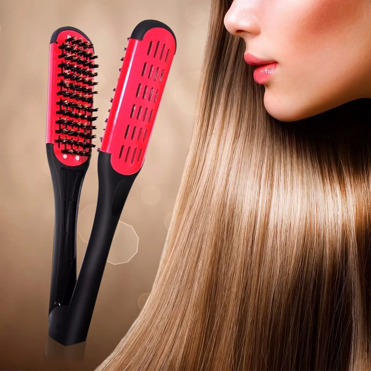 Как пользоваться расческой для выпрямления волос fast hair straightener