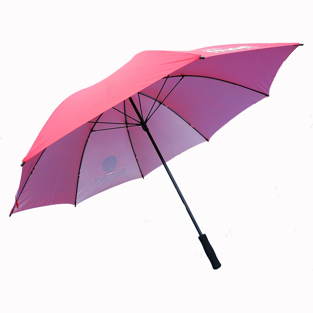 Auto open popular straight promotional golf umbrella with uv protect