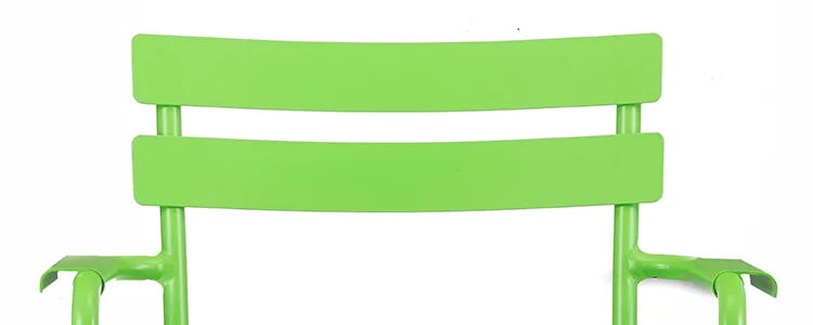 Hot Selling Durable Stable Aluminum Dining  With Arm coffee chair