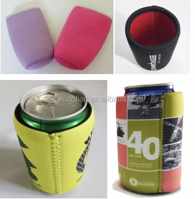 Customized Logo Neoprene Beer Bottle Holder Neoprene Drink Glass Cup