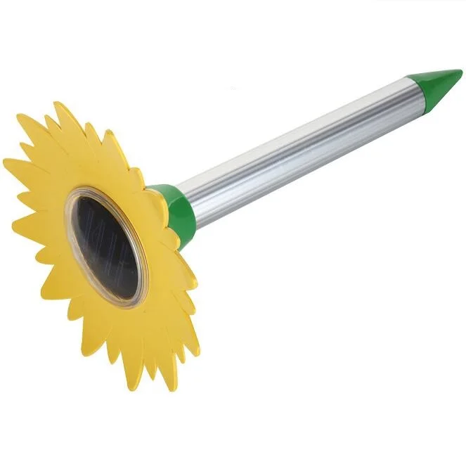 

Sun flower solar repeller ant sonic, rodent, killer garden, lawn, outdoor usage, Yellow