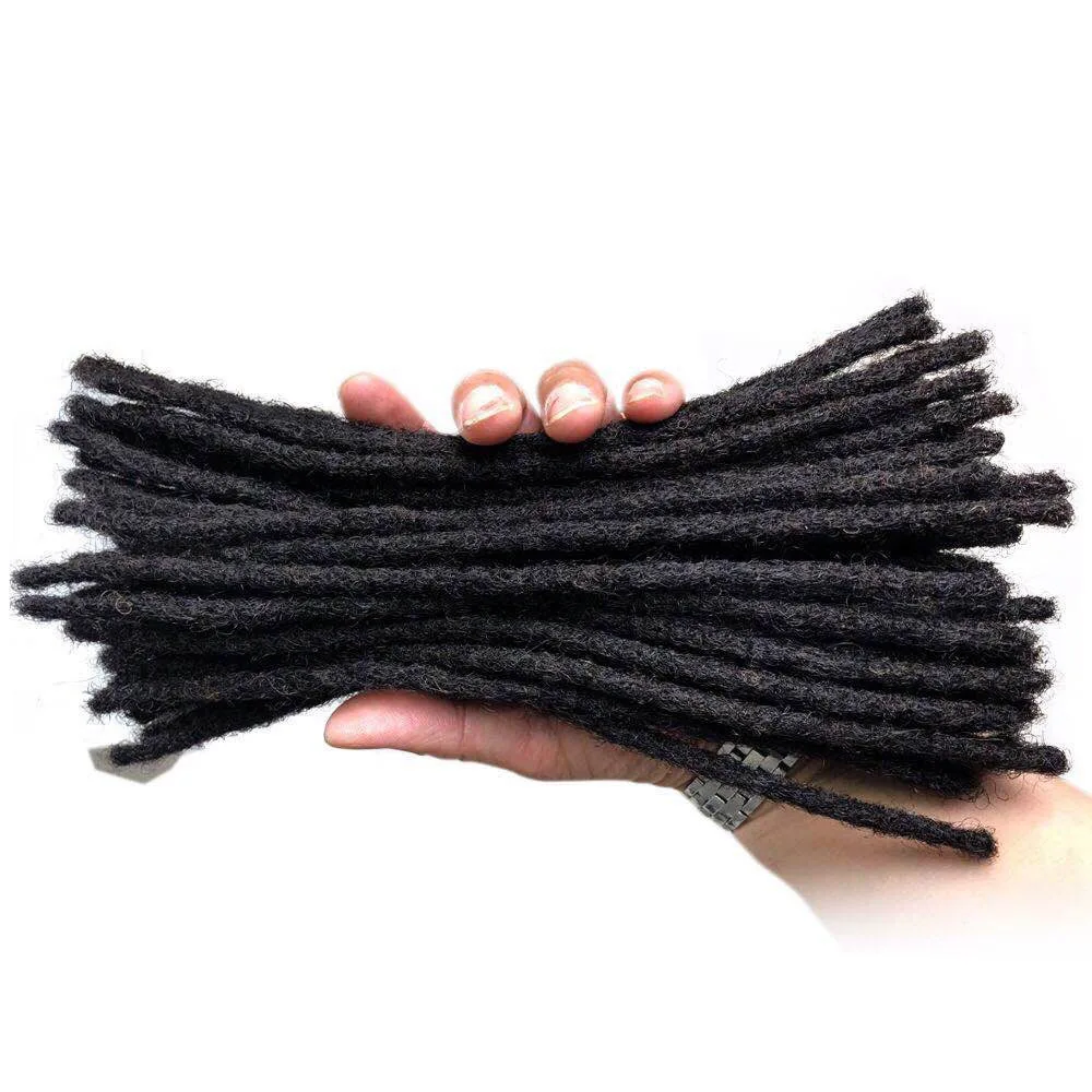 

Human Hair Microlocks Sisterlocks Dreadlocks Extensions Full Handmade (Width 0.4cm) 100% Human Hair Natura Black #1B