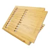 adjustable bamboo wooden bed laptop stand