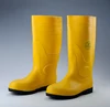 Anti smashing puncture construction boots steel toe and midsole PVC safety rain boots for men