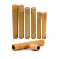 

Easy carry bamboo toothbrush holder for travel