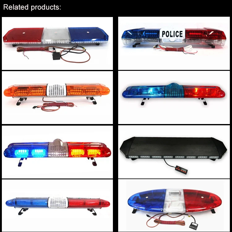 
47 inch best led strobe lights amber LED strobe kits truck emergency warning light bar 