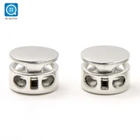 

Custom New design zinc alloy 2 Hole Metal Toggle Cord Lock Stopper For Coat