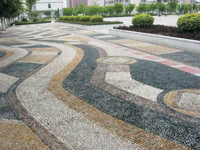 Hs Pe06 White Round Pebble Stone Pebbles Wash Stone Floor Tile