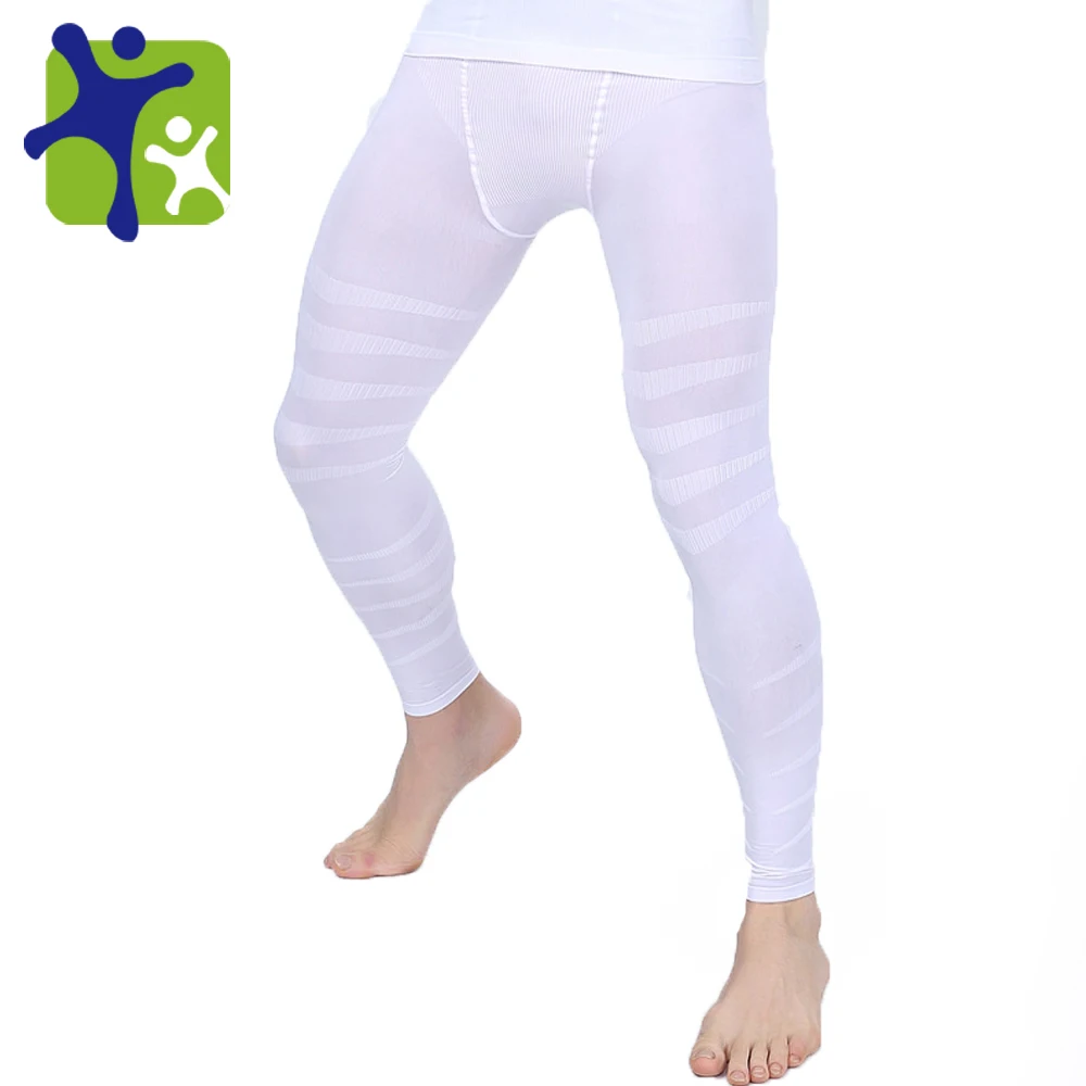 

whole sales!! Mens Body Shaper High Waist Hip Up long pant,men's Compression Pants, free shipping NY021, White;black