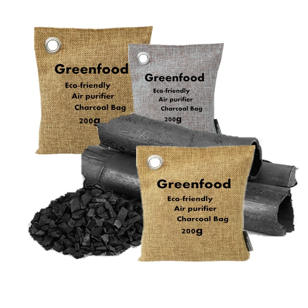 

Direct factory price charcoal air purifying bags, Blk;beige;grey;brwon;green;customized