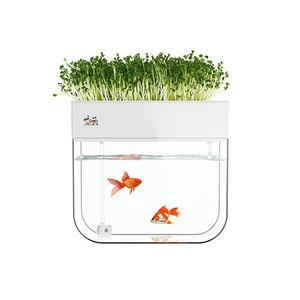 Image of electronic mini flower Garden smart fish tank Aquarium