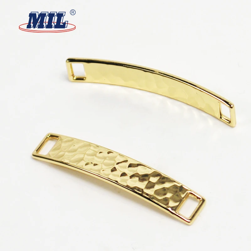 Custom brand logo label metal plate for clothing