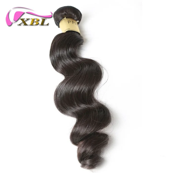 

XBL free sample customized service loose wave natural color hair bulk aliexpress human hair extension, Natural hair color