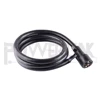 S20877 7 Way Rv Blade Molded Plug Trailer Wire 10' Feet Replacement Cable Cord Harness with Premium Double Prong Connector End