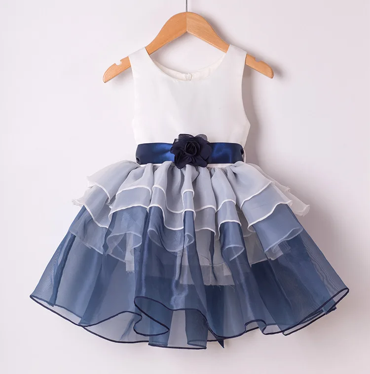 2016 Summer Cotton Cute Girls Cake font b Dress b font Baby Girls Princess Party font