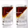 Best Choice Clear Square Double Old Fashioned Specialit Spirit Glass Whisky Cup With Silicone Ice Form Of 2017 Trending Product