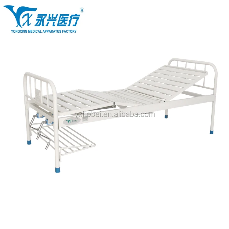 
A16 Powder Coating Hospital Furniture Two Function Manual bed 