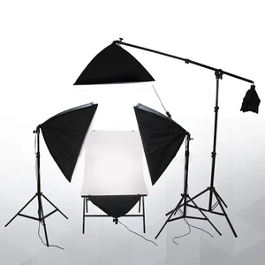 Photo Studio Continuous Lighting Kit Shooting Table Softboxes