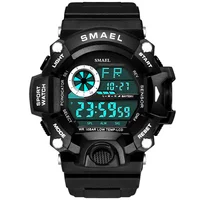 

Plastic Led Clock Waterproof Sport Men Military SMAEL 1385B Digital Watch